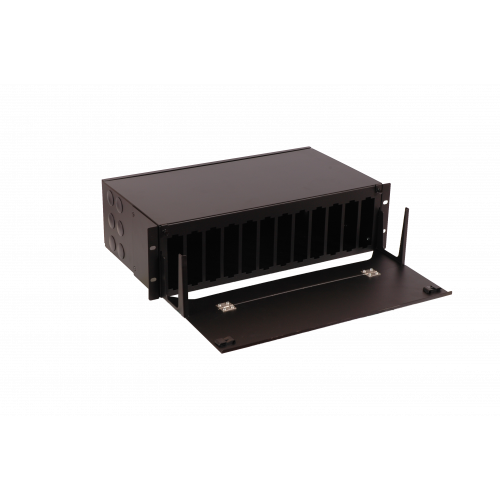 Бокс 19" на 12 кассет MPO, 3U, черный